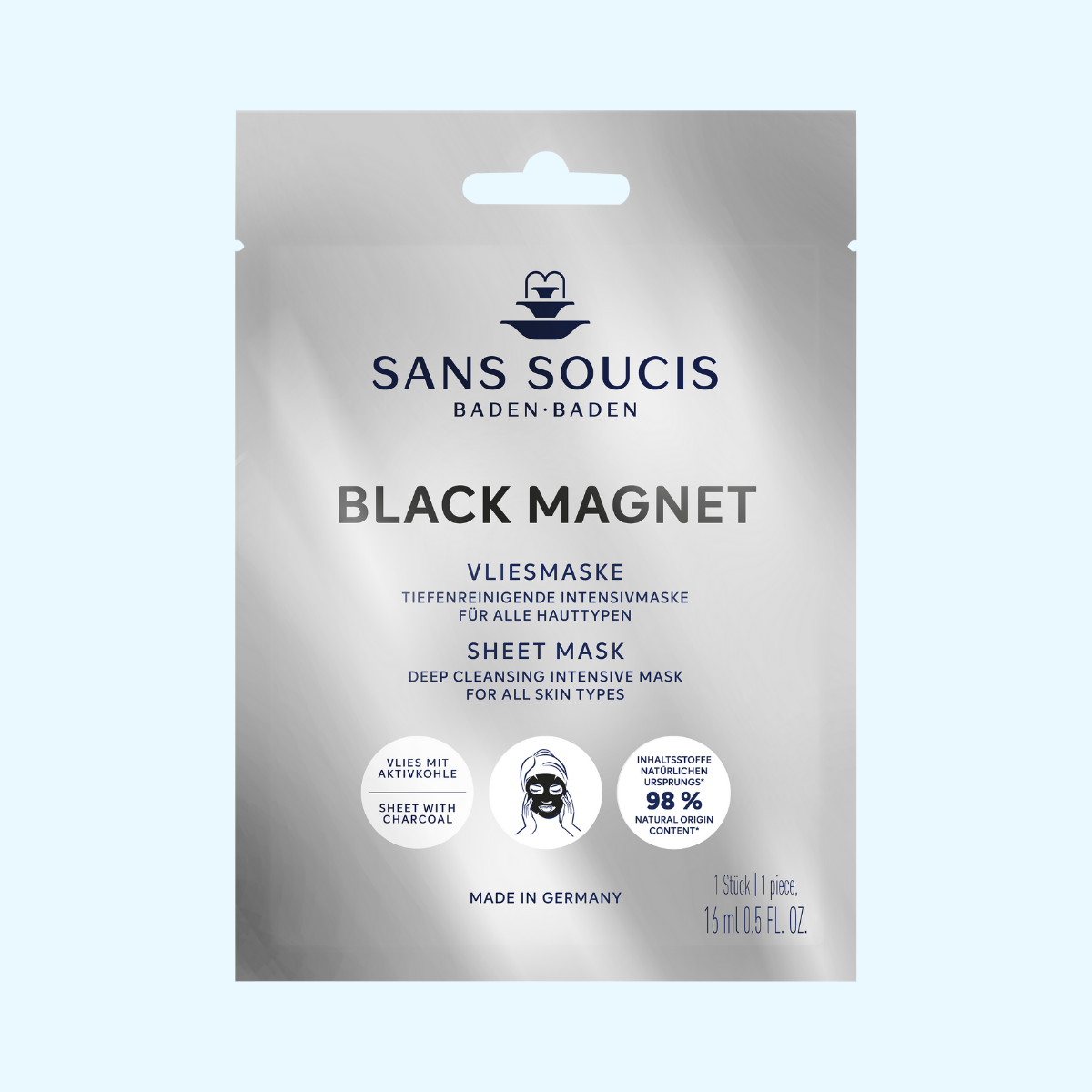 Vliesmaske Black Magnet