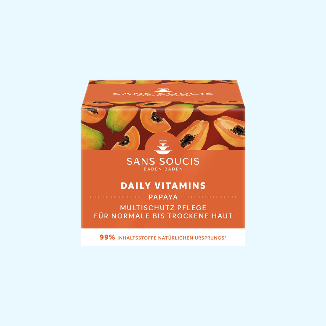 Abbildung der Verpackung der Papaya Multischutz Pflege der Daily Vitamins Serie