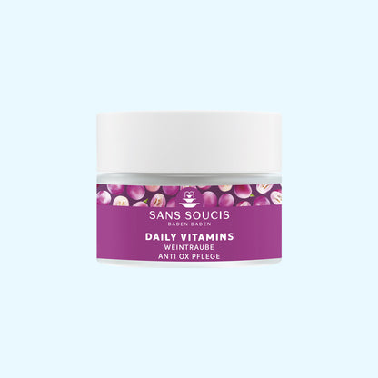 Abbildung des Tiegels der Weintraube Anti Ox Pflege der Daily Vitamins Serie